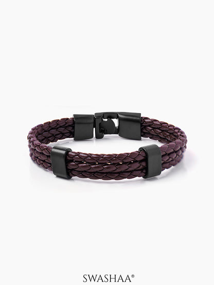 Neo Brown Men's Leather Bracelet