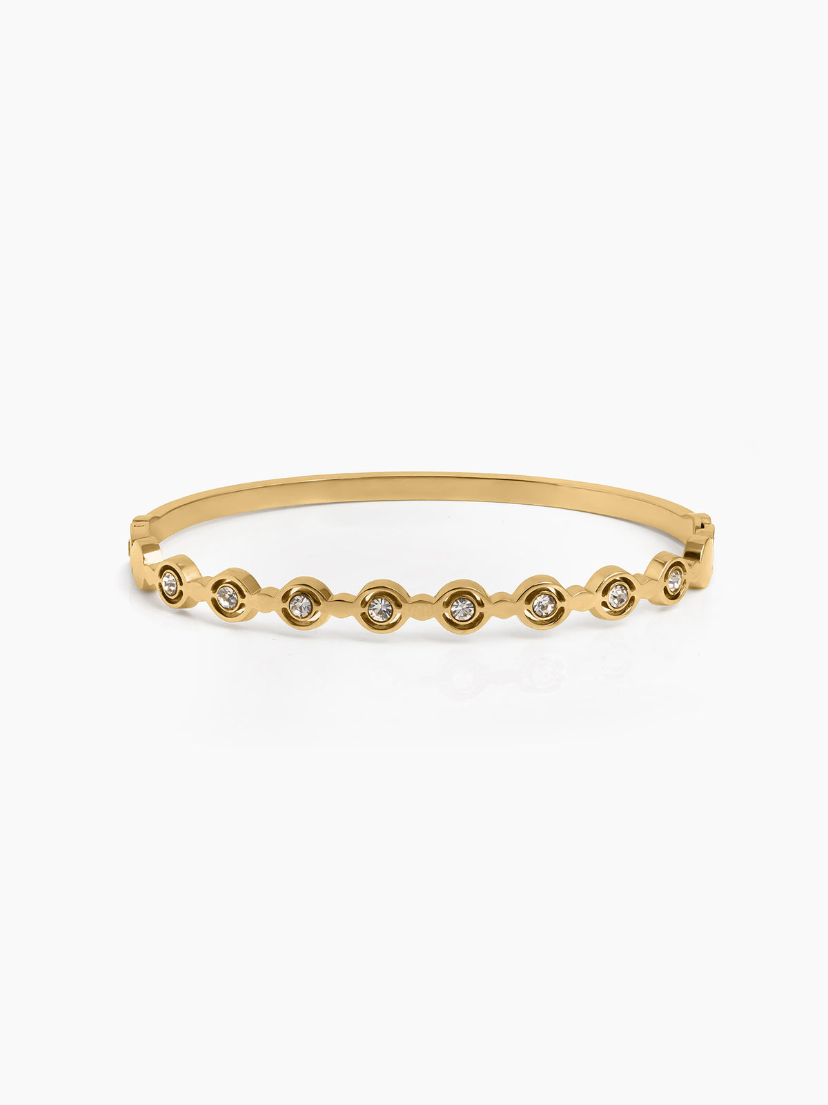 Nerina Diamond 18K Gold Tone Plated Women's Band Bracelet