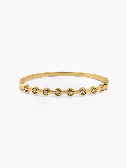 Nerina Diamond 18K Gold Tone Plated Women's Band Bracelet