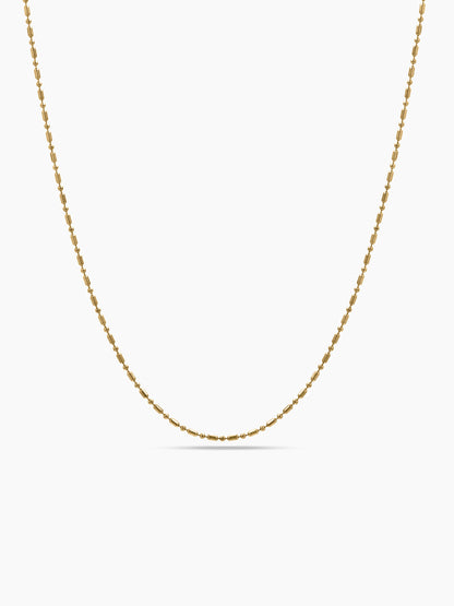 Neruva Beaded Bar Link 18K Gold Plated Women's Chains