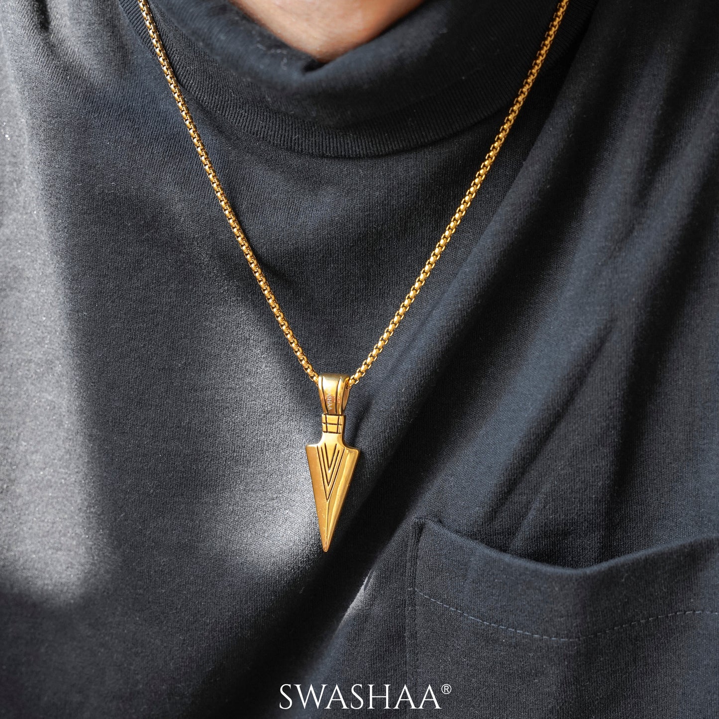 Niko 18K Gold Plated Men's Chain Pendant