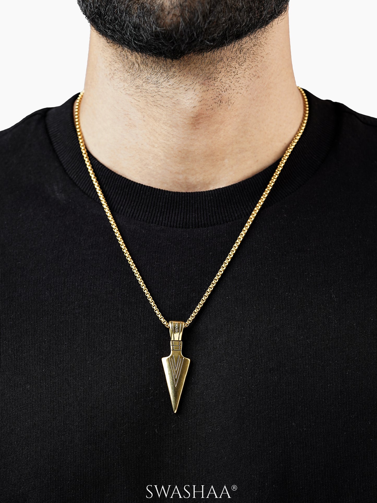 Niko 18K Gold Plated Men's Chain Pendant