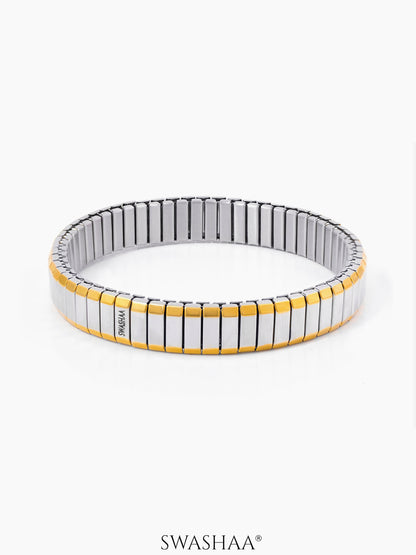 Nirahh Men's Silver Watch Strap Belt Bracelet