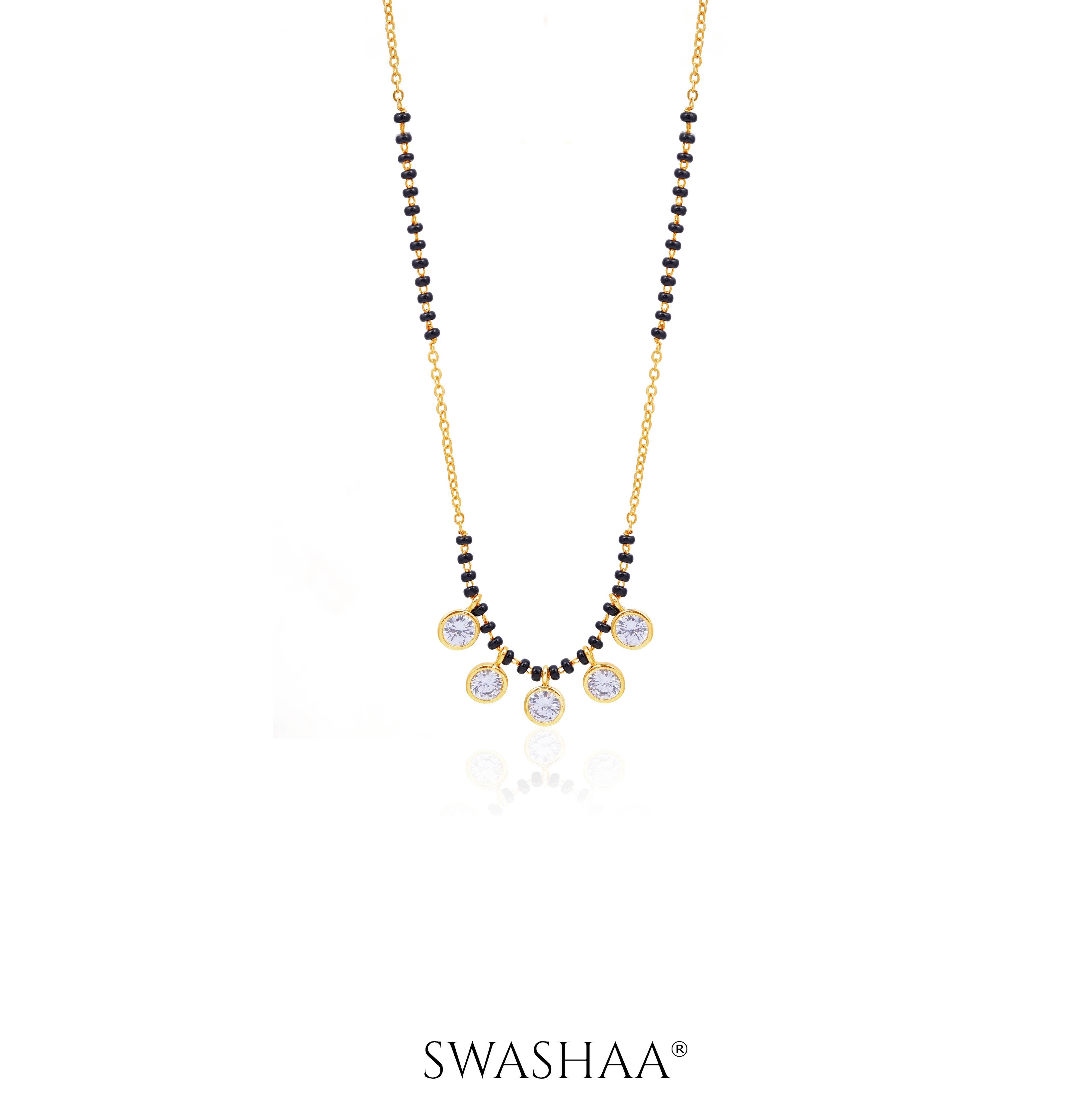 Niraya Diamond 18K Gold Plated Mangalsutra