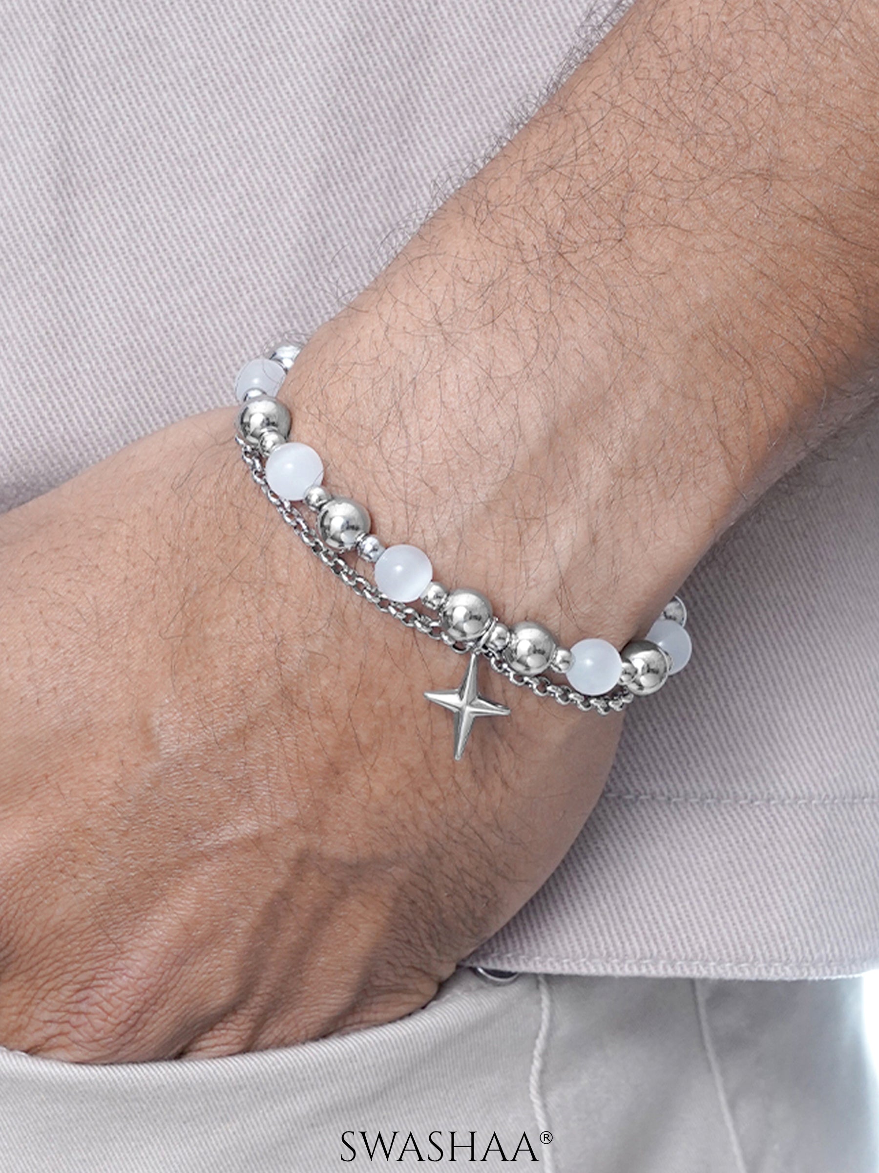 Niro Men's Beaded Bracelet
