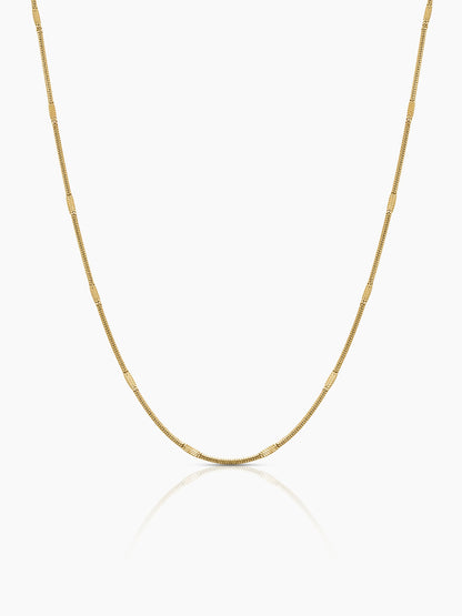 Noelle Silhouette Minimal 18K Gold Plated Women's Chain