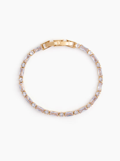 Norin 18K Gold Plated Diamond Tennis Women's Bracelet