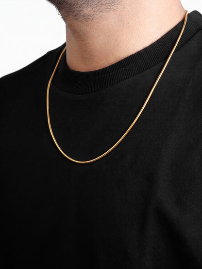 Nyla Snake 18K Gold Plated Men's Chain