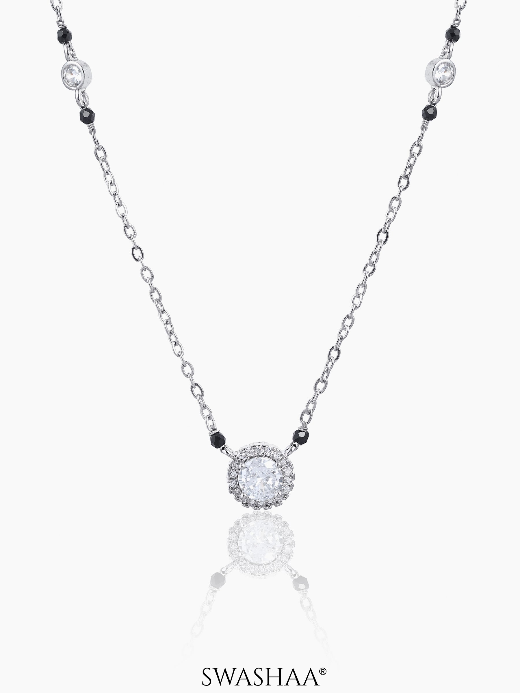 Nyra Solitaire Diamond Mangalsutra