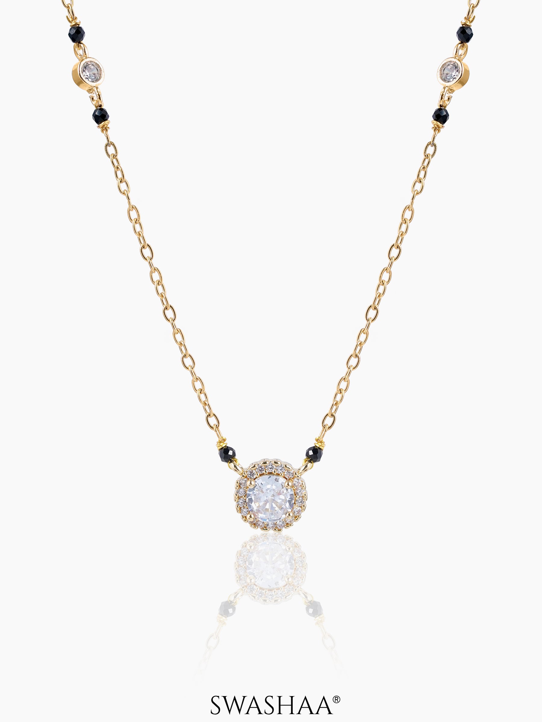 Nyra Solitaire Diamond Mangalsutra