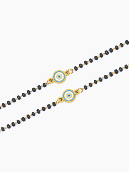 Ocean Eye Charm 18K Gold Plated Kid's Nazariya Loose Bracelet