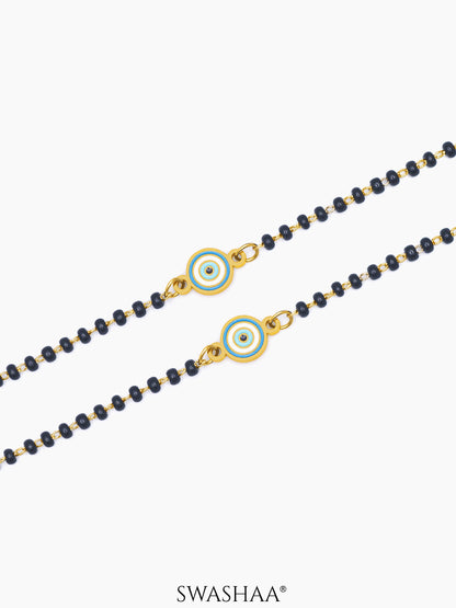 Ocean Eye Charm 18K Gold Plated Kid's Nazariya Loose Bracelet