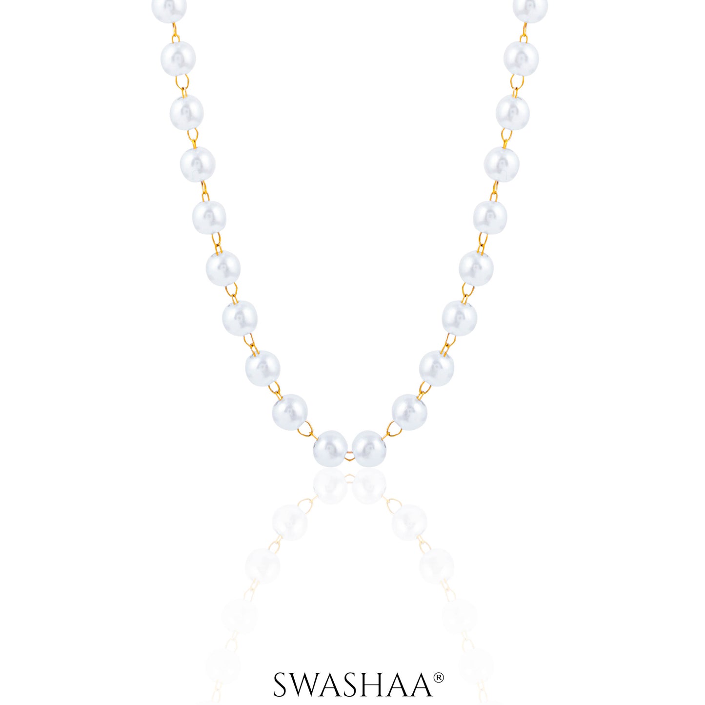 Olay Pearl 18K Gold Plated Necklace