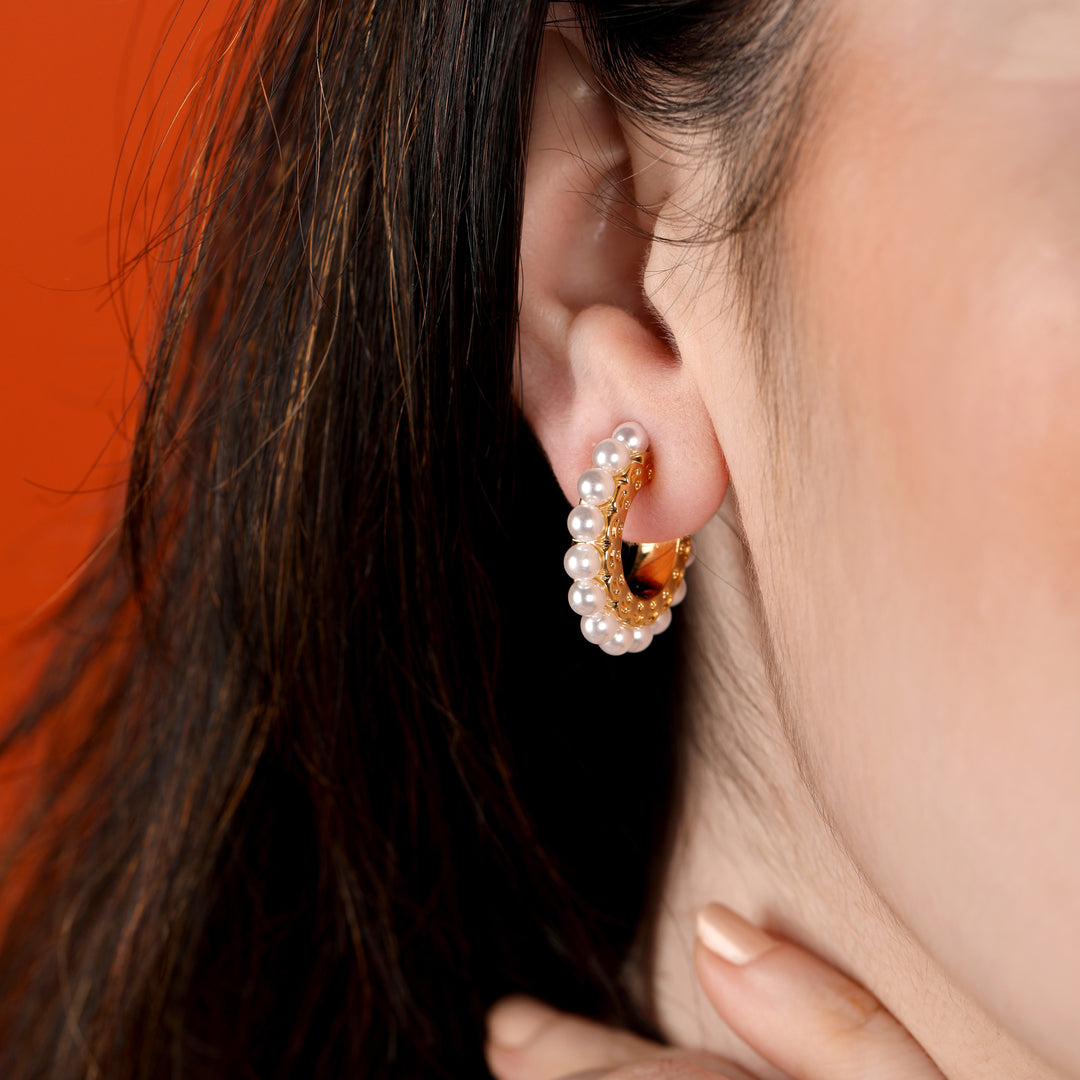 Olga Pearl Earrings - Swashaa