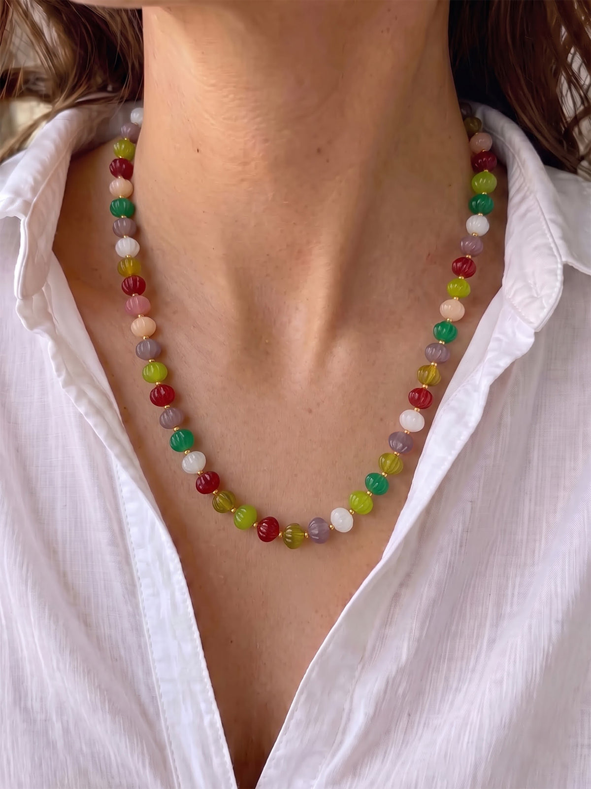 Olia Multicolor Women's Beaded Necklace
