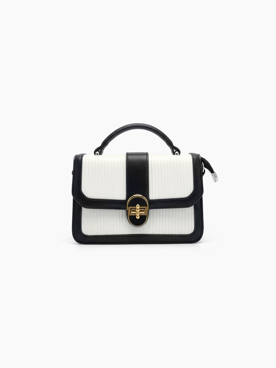 Olivia Black - White Classic Mini Bag - Swashaa