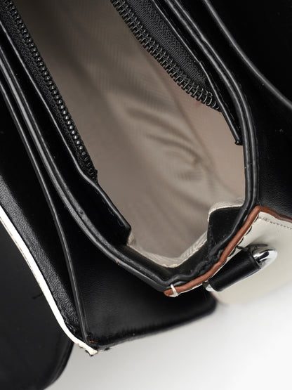 Olivia Black - White Classic Mini Bag - Swashaa