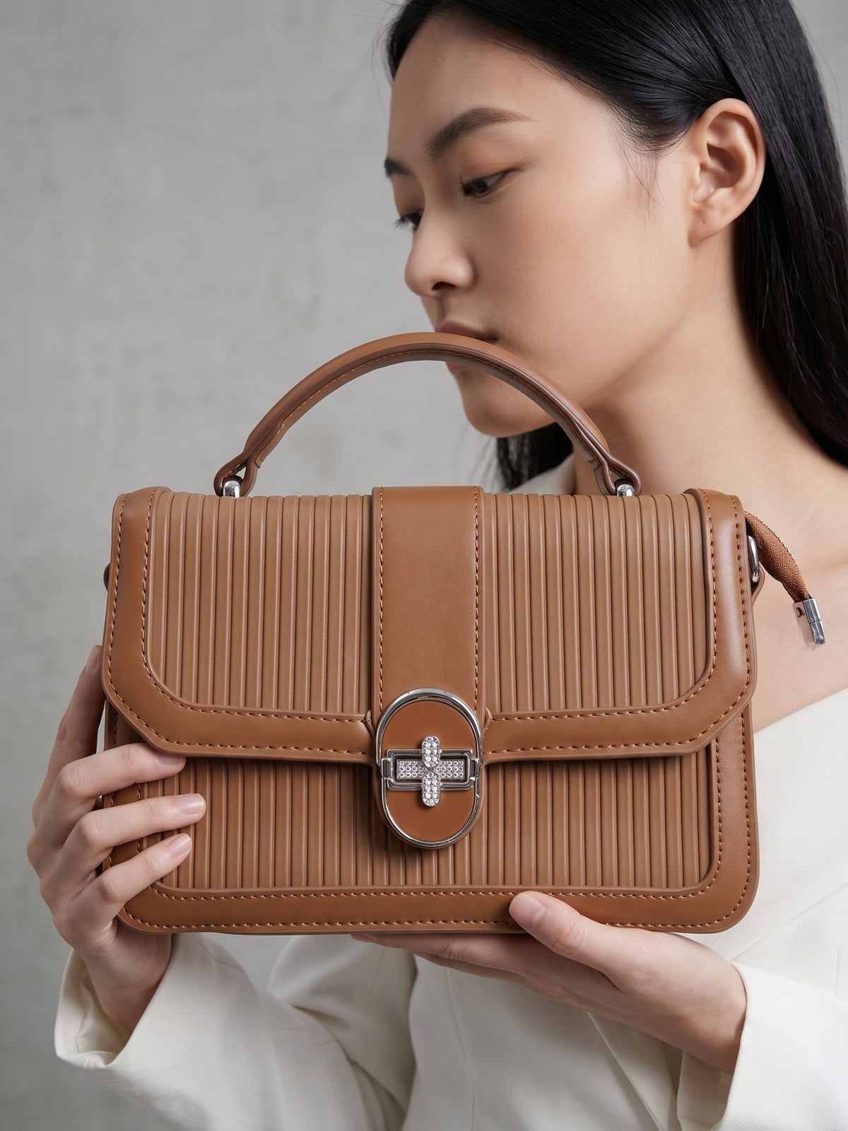 Olivia Brown Classic Mini Bag - Swashaa