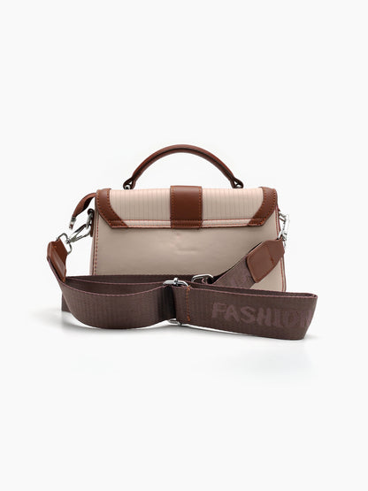 Olivia Cream Classic Mini Bag - Swashaa