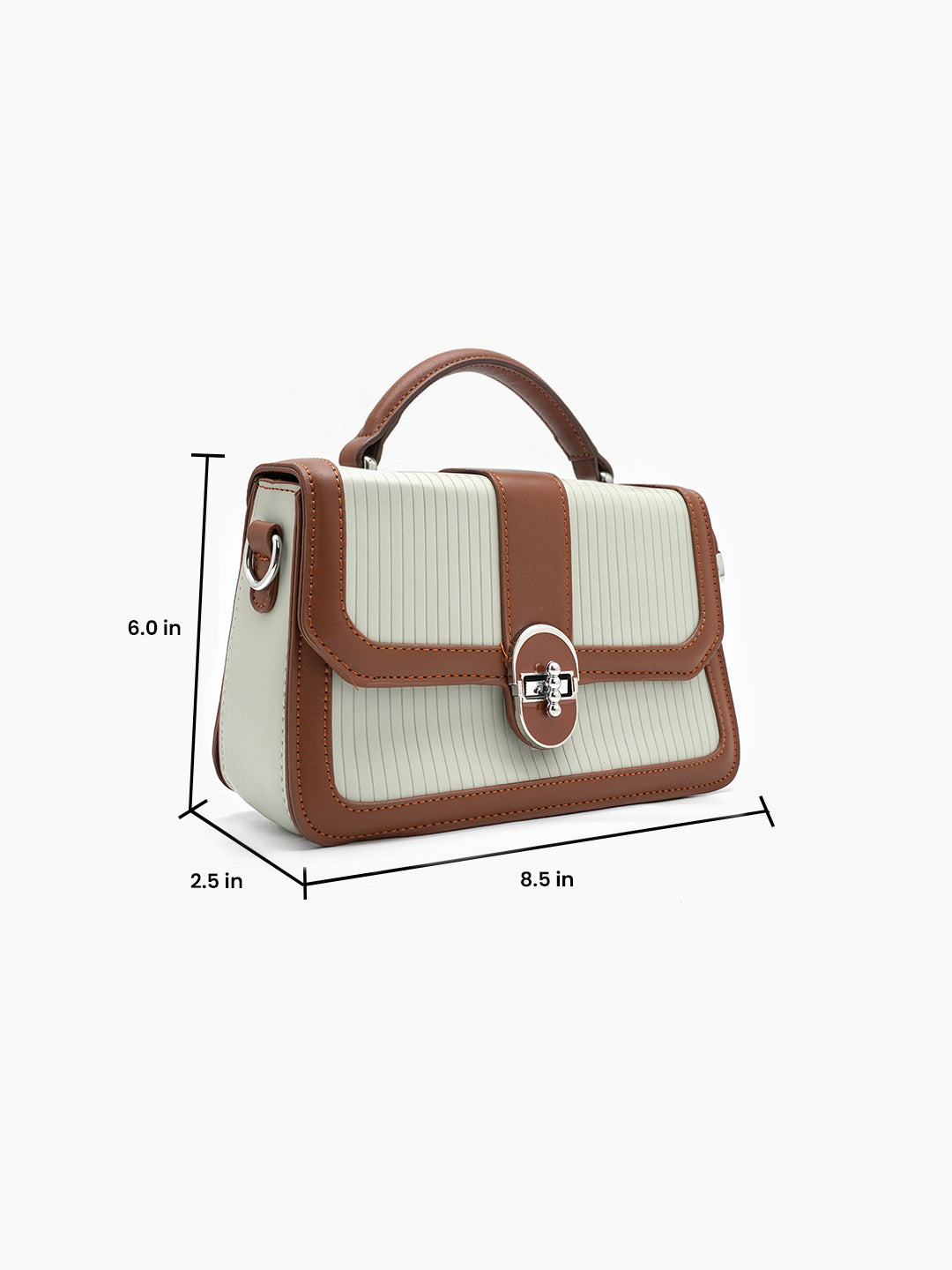 Olivia Ivory Classic Mini Bag - Swashaa