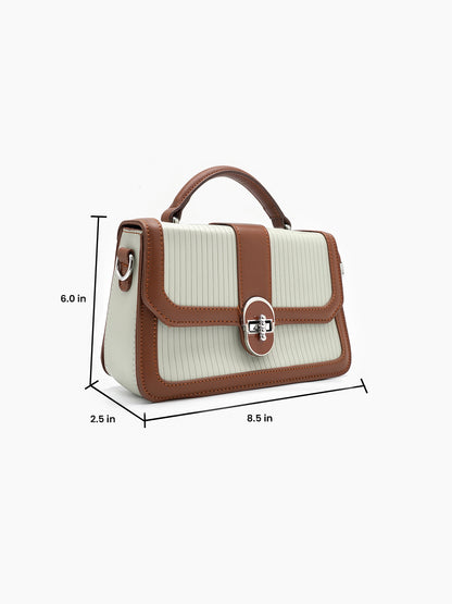 Olivia Ivory Classic Mini Bag - Swashaa