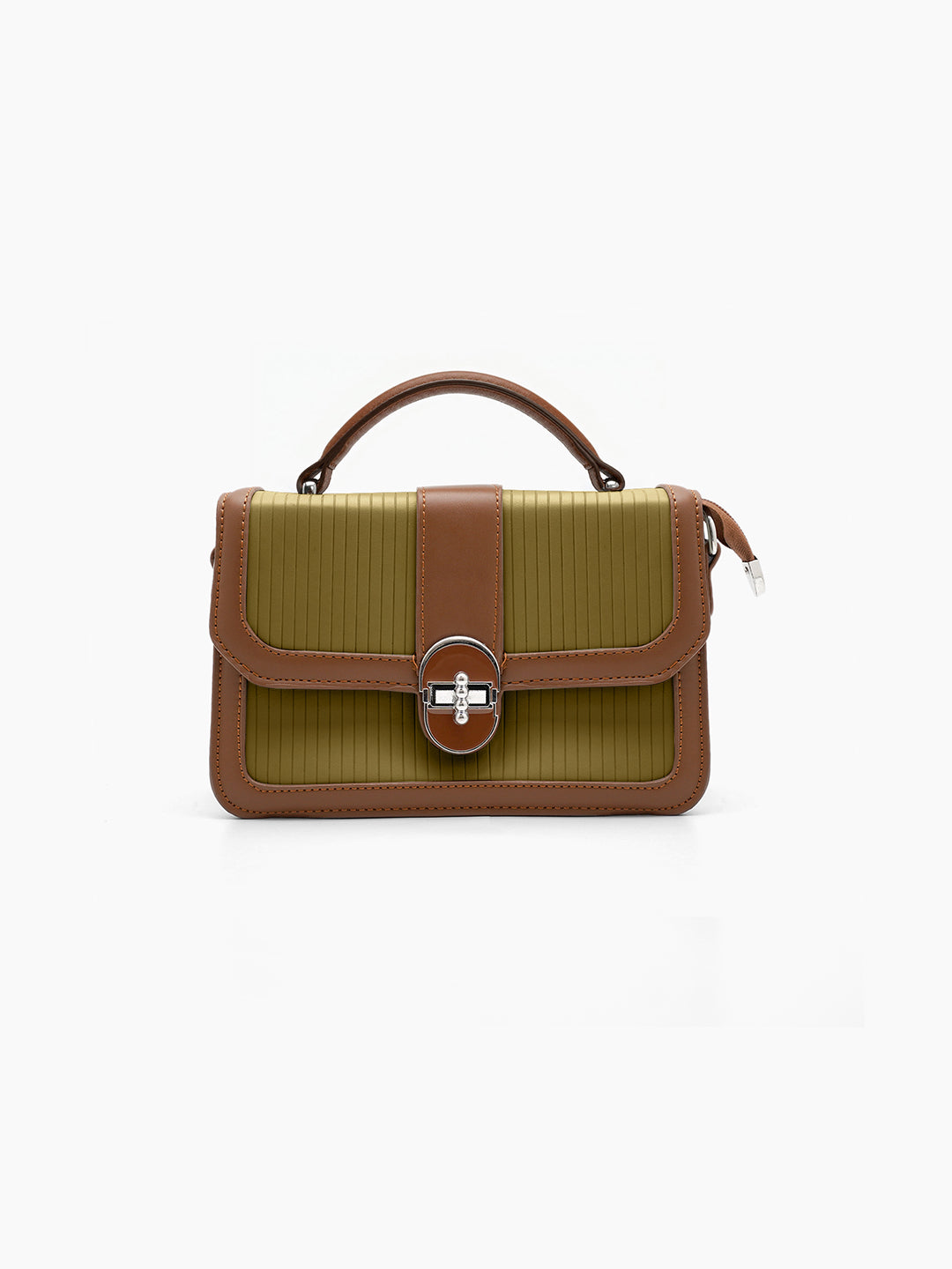 Olivia Olive Green Classic Mini Bag - Swashaa