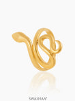 Oni Snake 18K Gold Plated Ring