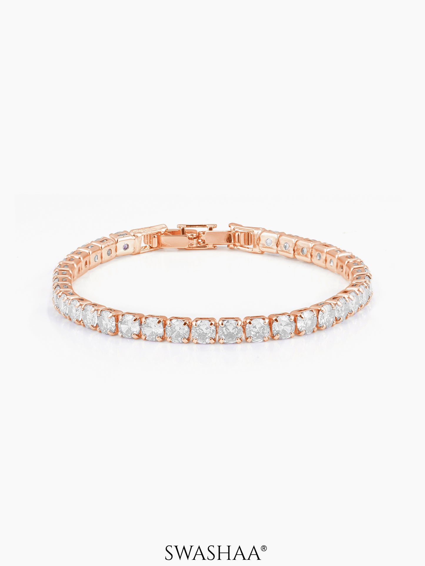 Orion Diamond Charms White Rosegold Plated Loose Bracelet