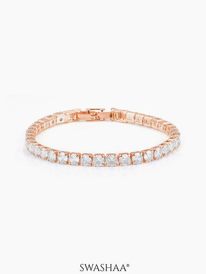 Orion Diamond Charms White Rosegold Plated Loose Bracelet
