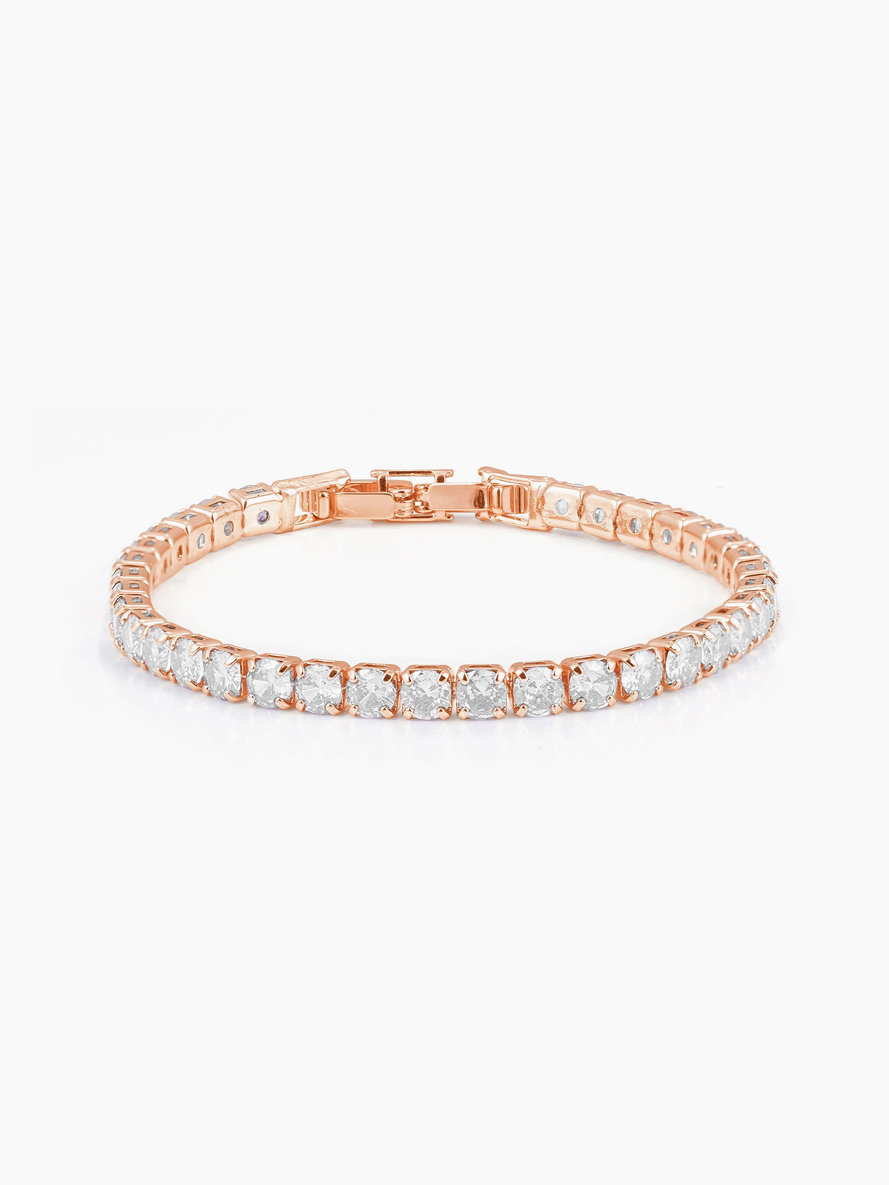 Orion Diamond Charms White Rosegold Plated Loose Bracelet
