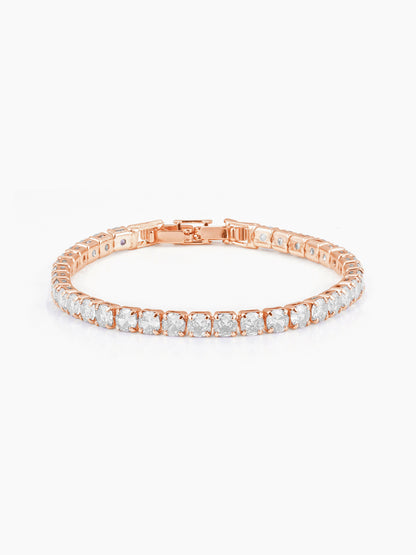 Orion Diamond Charms White Rosegold Plated Loose Bracelet