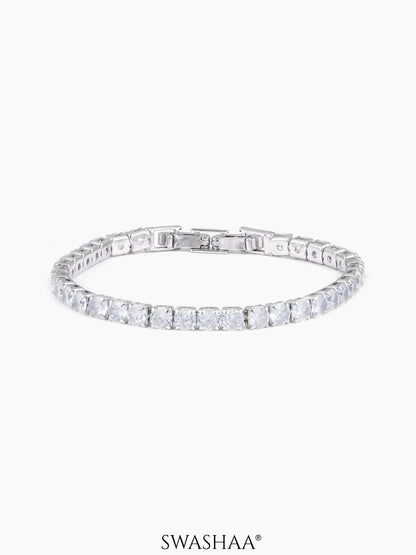 Orion Diamond Charms White Silver Loose Bracelet