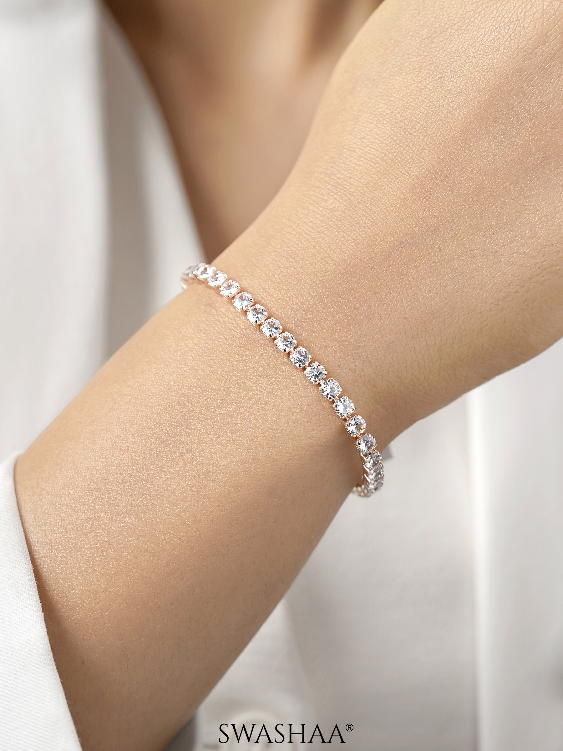 Orion Diamond Charms White 18K Gold Plated Loose Bracelet