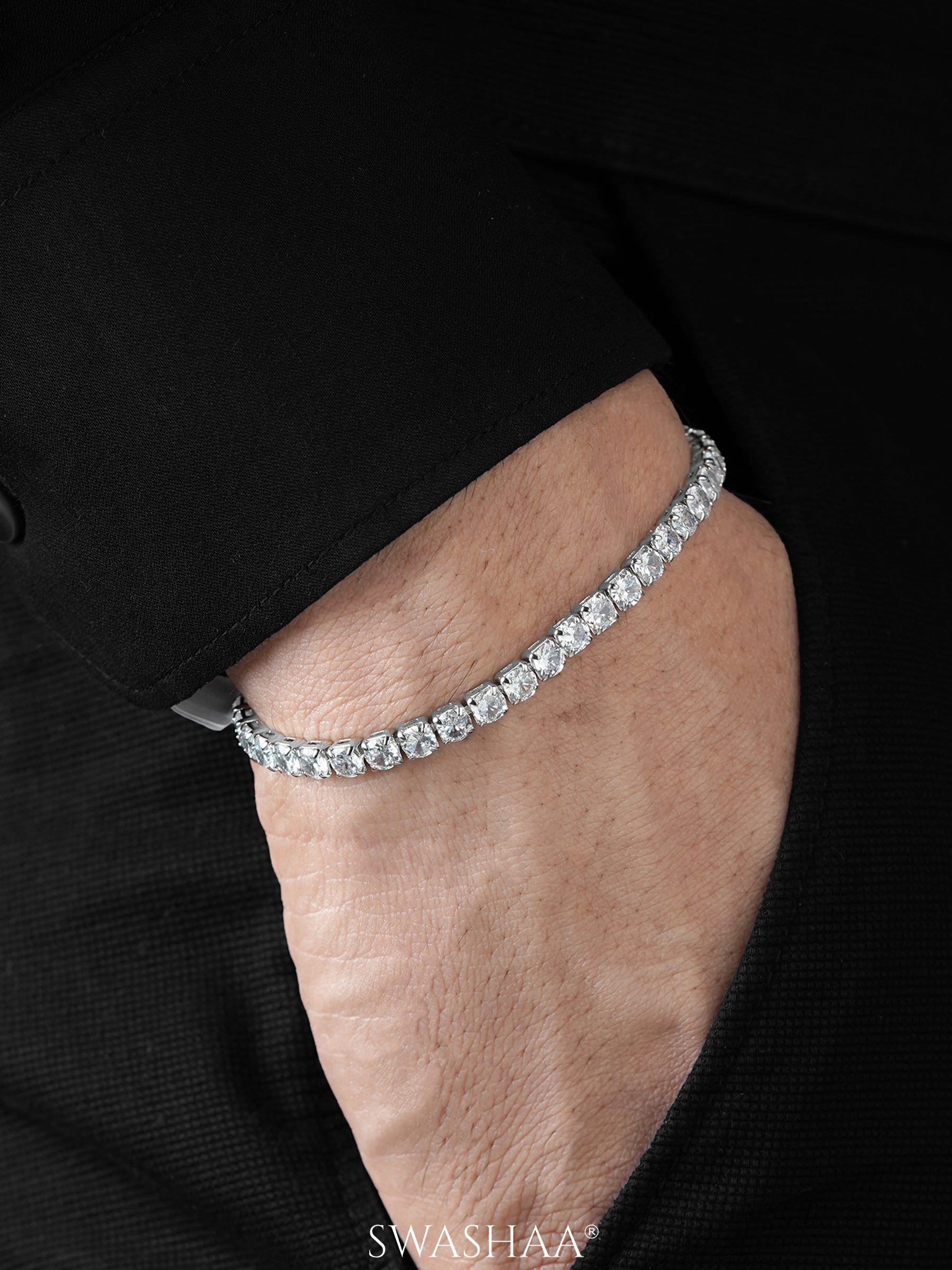 Orion Diamond Men's Bracelet - Swashaa