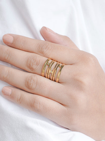 Orlyn Wide Cage Silhouette Diamond Ring