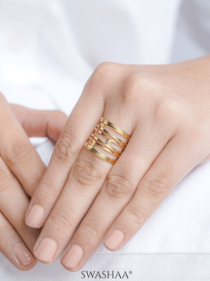 Orlyn Wide Cage Silhouette Diamond Ring