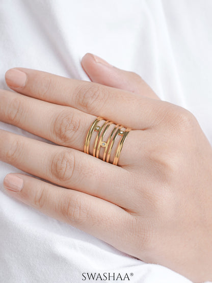 Orlyn Wide Cage Silhouette Diamond Ring