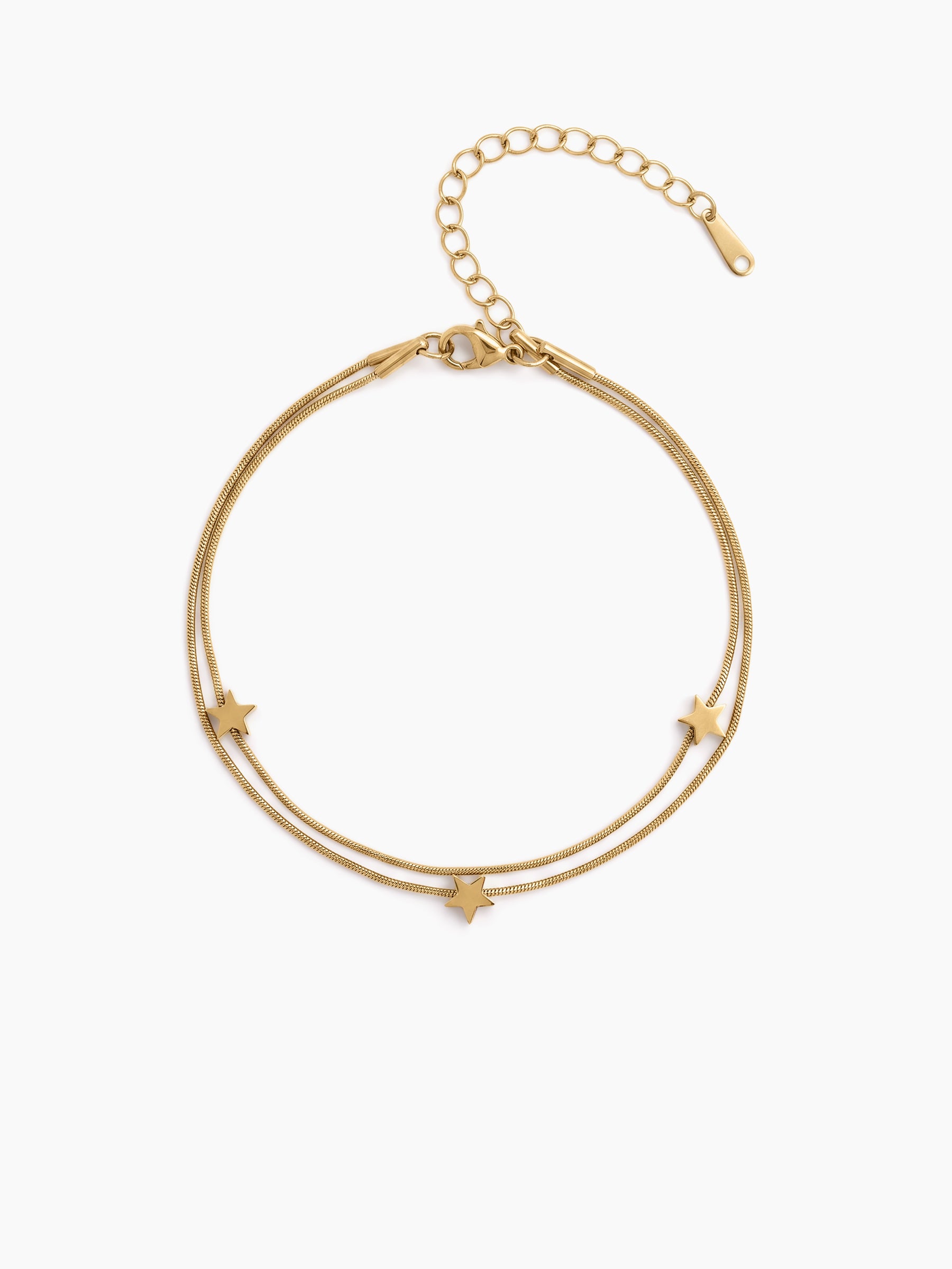 Ostina Star 18K Gold Plated Women's Anklet