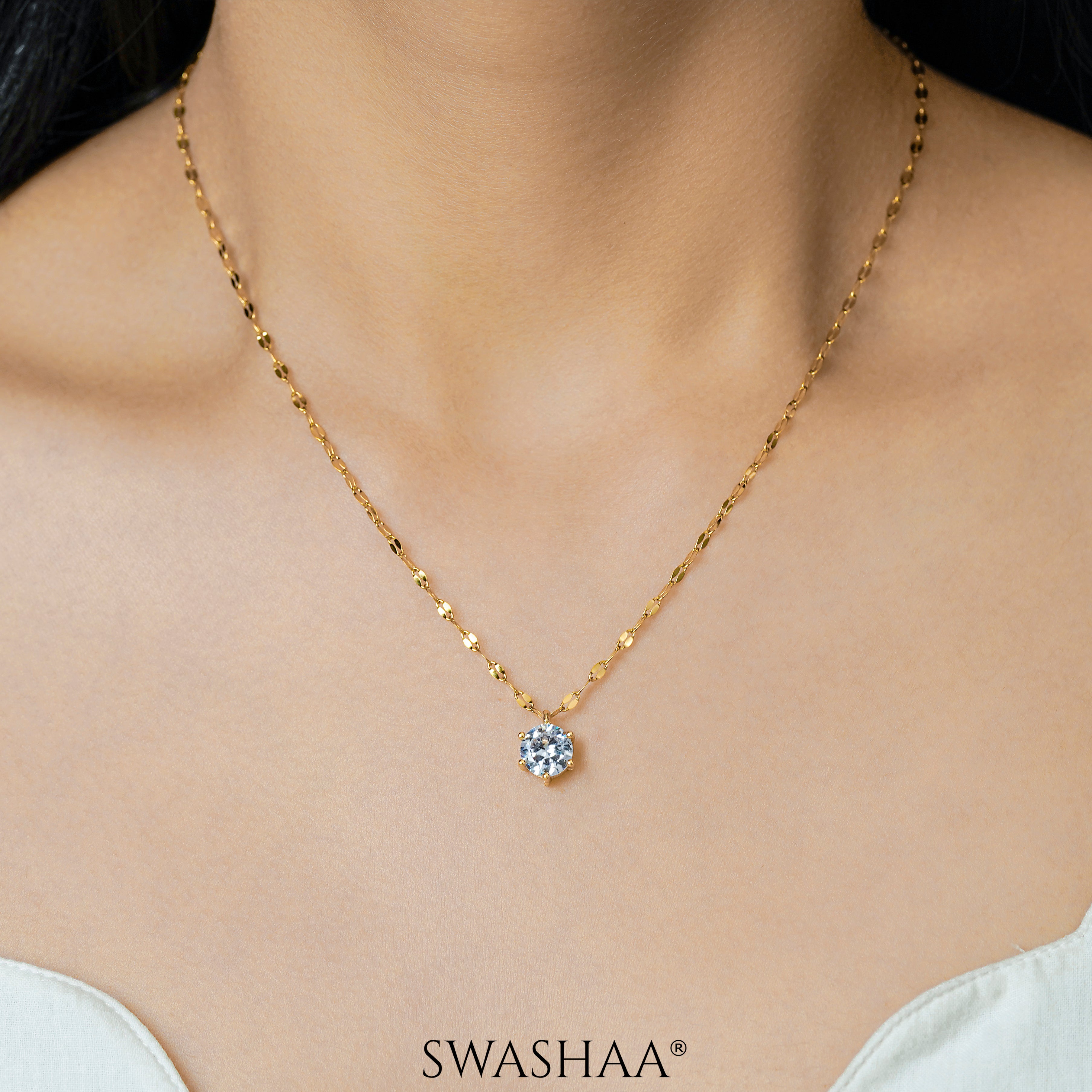 Perennial Solitaire Necklace