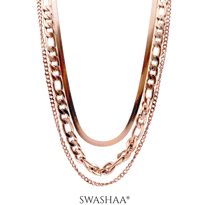 Lennon Rosegold Plated Necklace