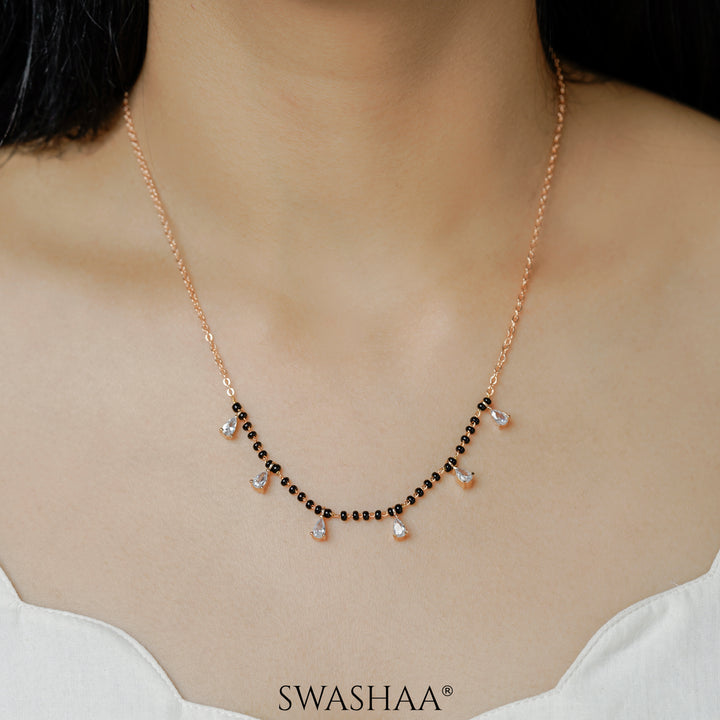 Kunika Rosegold Plated Mangalsutra