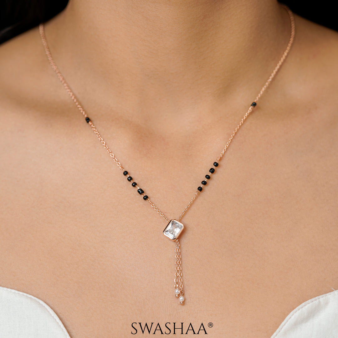 Anvi Rosegold Plated Mangalsutra