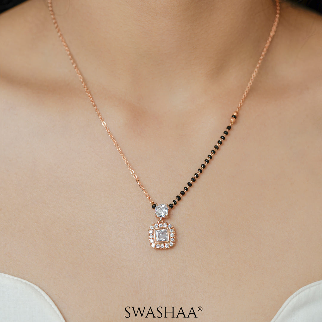 Kissha Rosegold Plated Mangalsutra