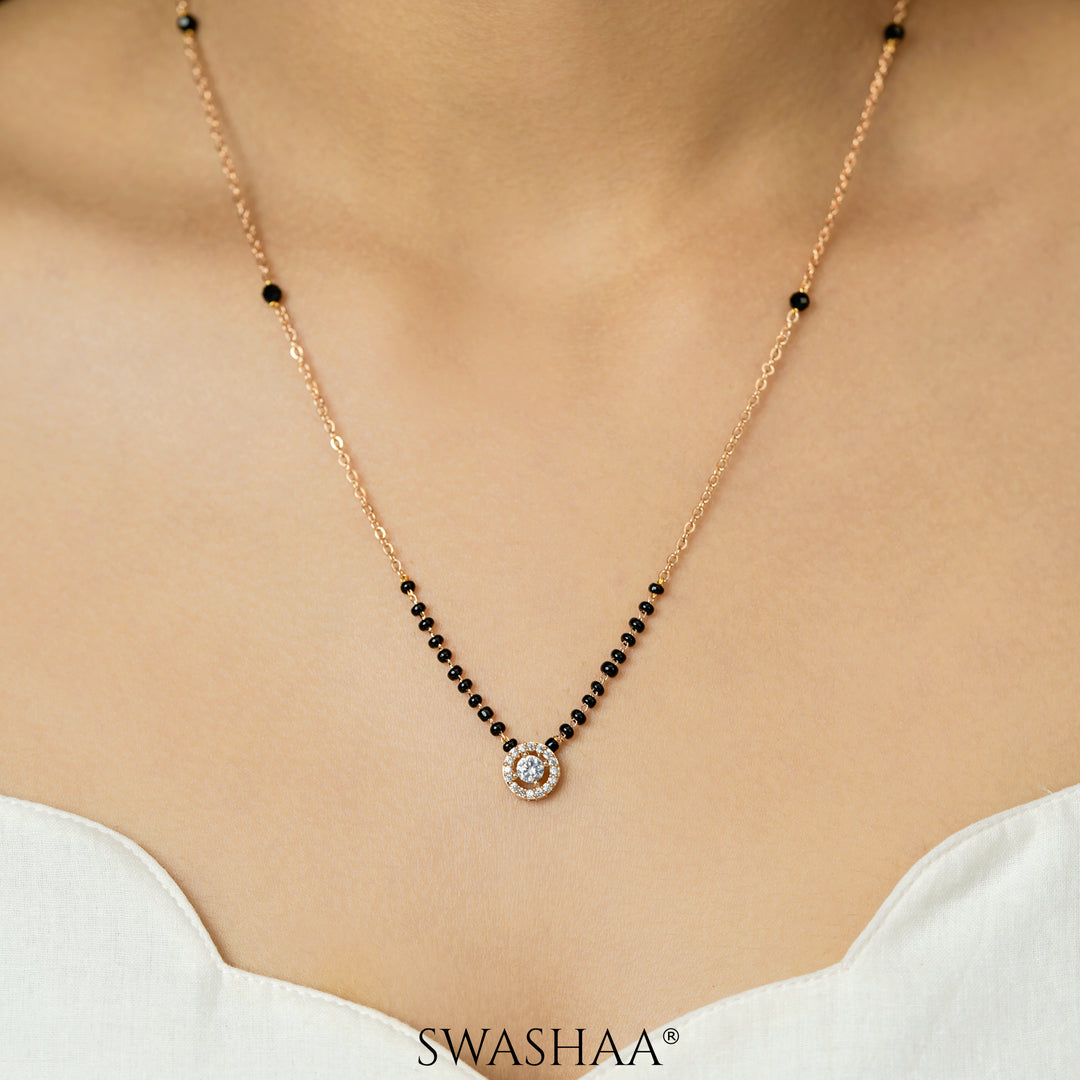 Lisa Rosegold Plated Mangalsutra