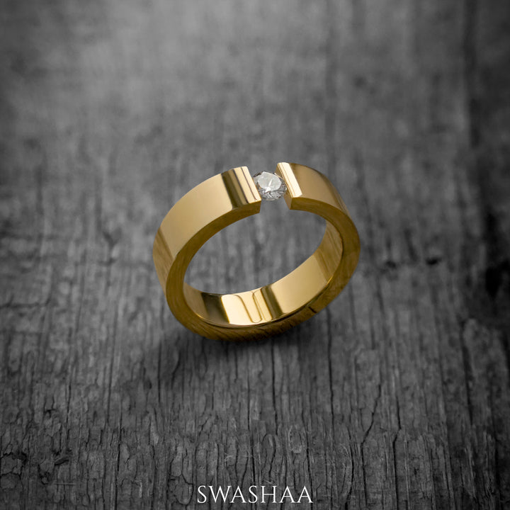 Gaios 18K Gold Plated Men's Ring