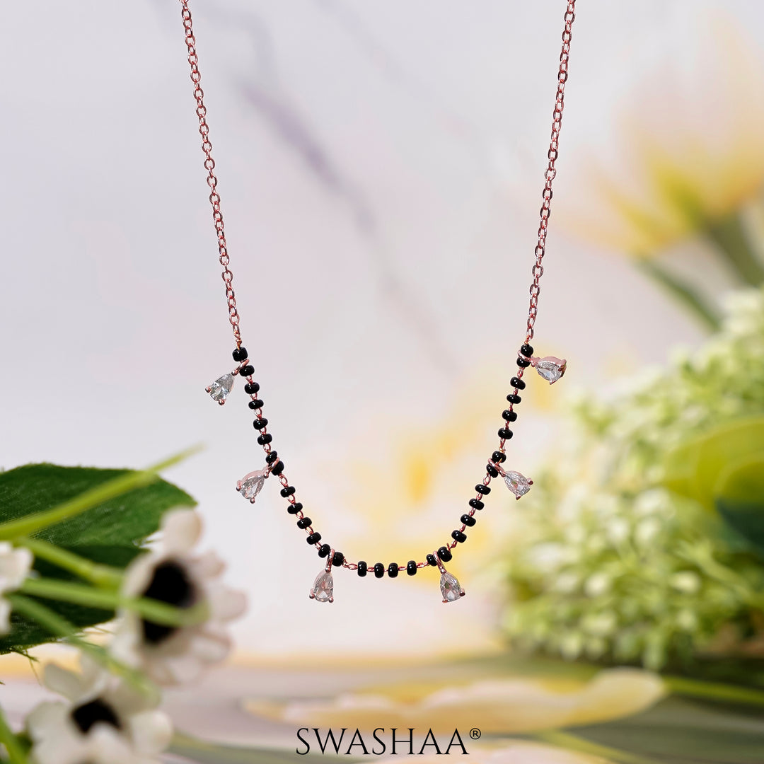 Kunika Rosegold Plated Mangalsutra