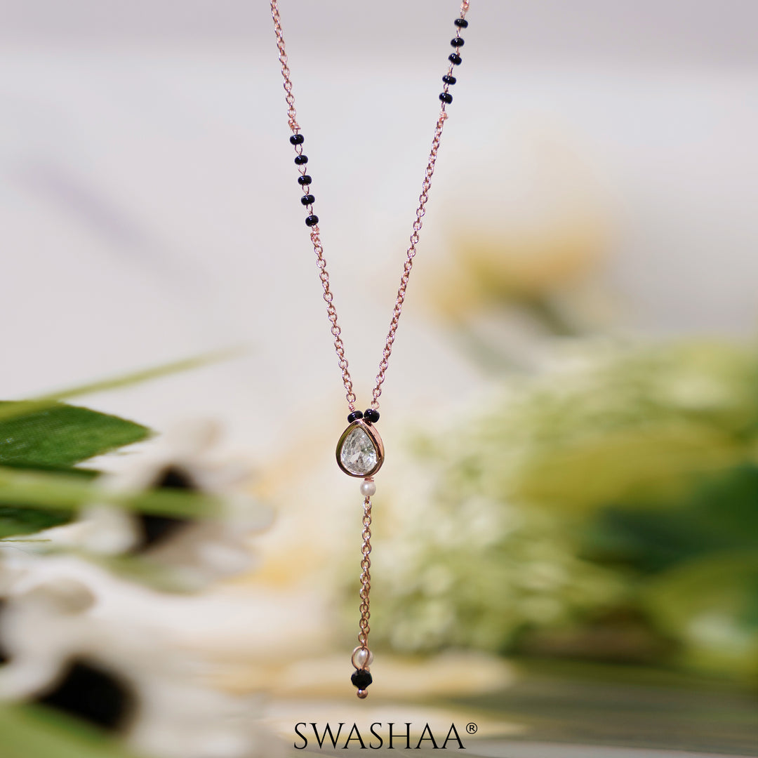 Shyla Rosegold Plated Mangalsutra