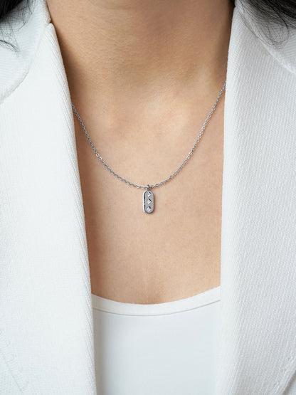 Parky Bar Star Silver Chain Pendant Necklace