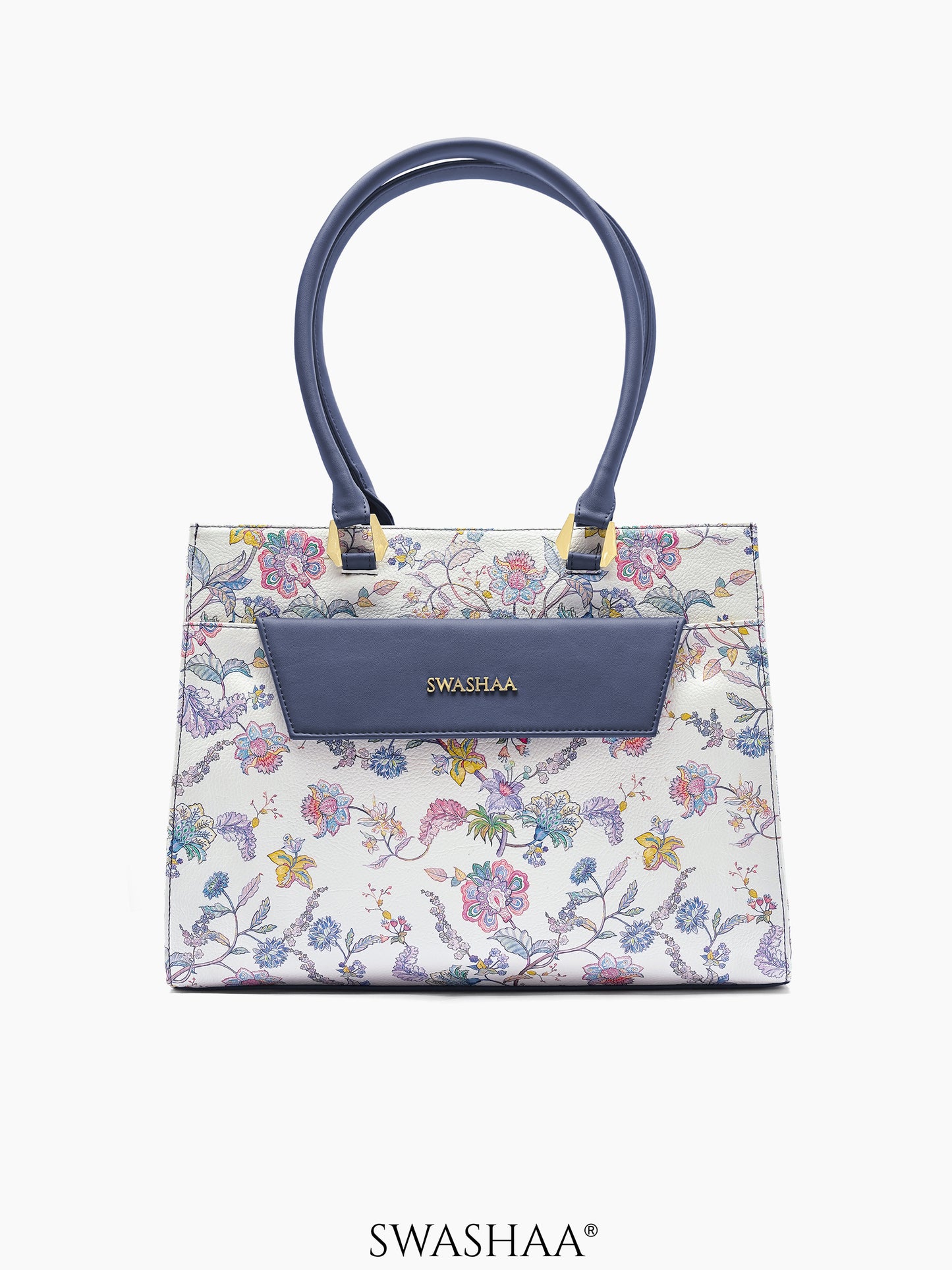 Petal Prowess Leather Hand Bag