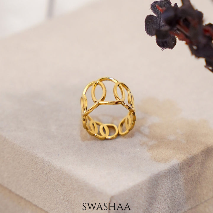 Pippa Eye 18K Gold Plated Ring